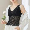 Lace beauty back bra fixed one-piece latex chest pad gathered inside soft breathable suspender underwear women