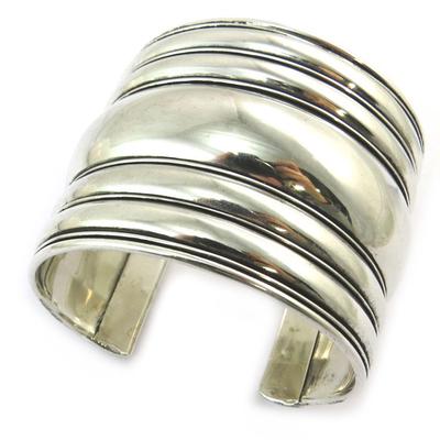[N3625] - Silver 'Cleopatra' Designer Bracelet