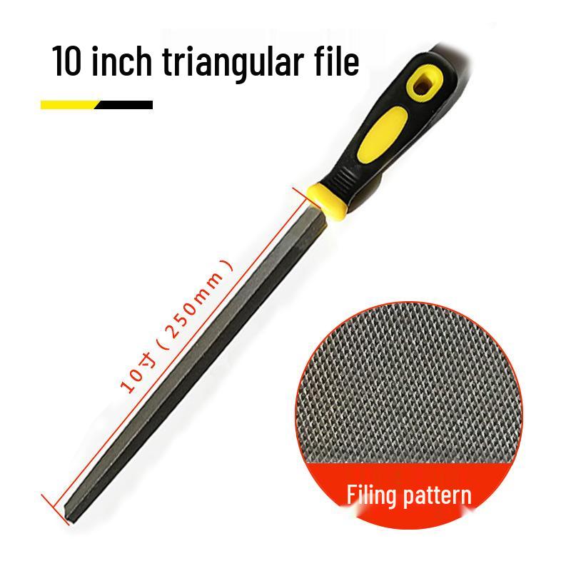 Fitter File Set: Flat, Half-Round, Round, Triangular, Square Files, Grinding Iron Block, Woodworking Tool