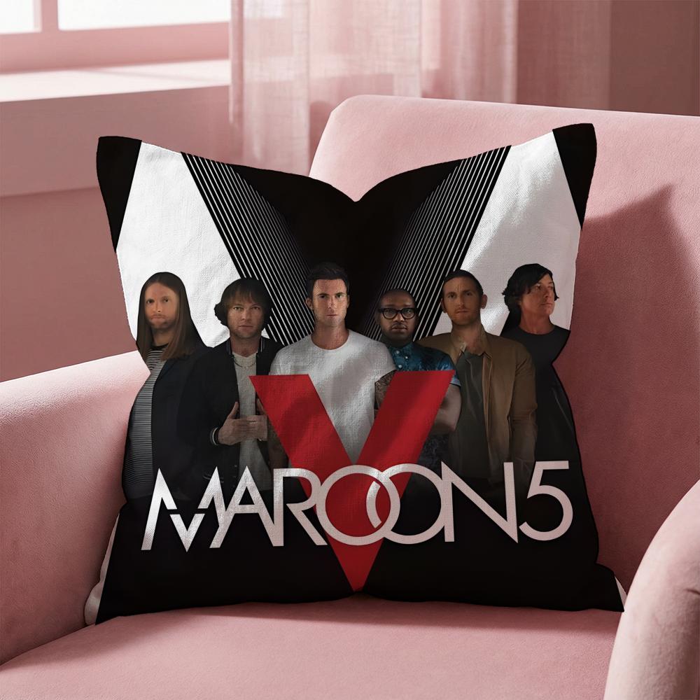 Maroon5 Cushion Cover Multi-Scene Pillow Cover for Home & Car - Reversible, Soft & Durable for Daily Use