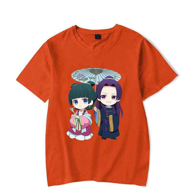 Funny Anime The Apothecary Diaries Print T-Shirt Women Men Loose Short Sleeve Round Neck Top Female Casual Shirt Tees