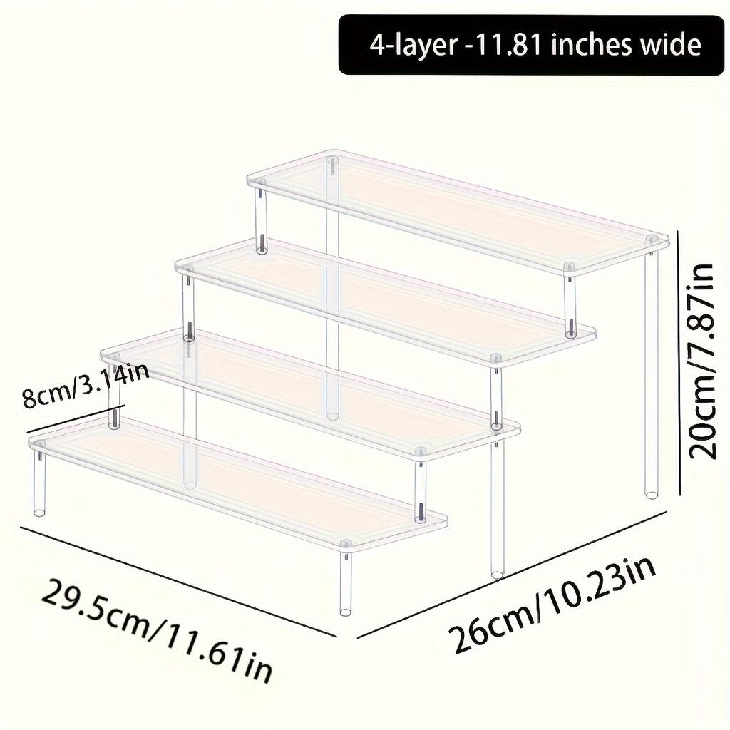 1pc multifunctional acrylic transparent stepped cake stand paper cup cake dessert display stand suitable for parties