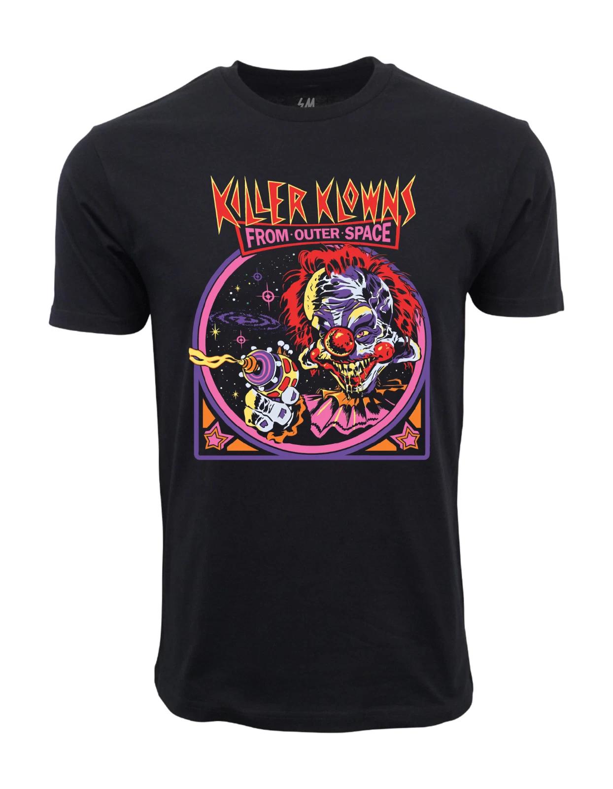 Unisex Adult Casual Graphic Killer Clown From Outer Space Graphic T... XXXL