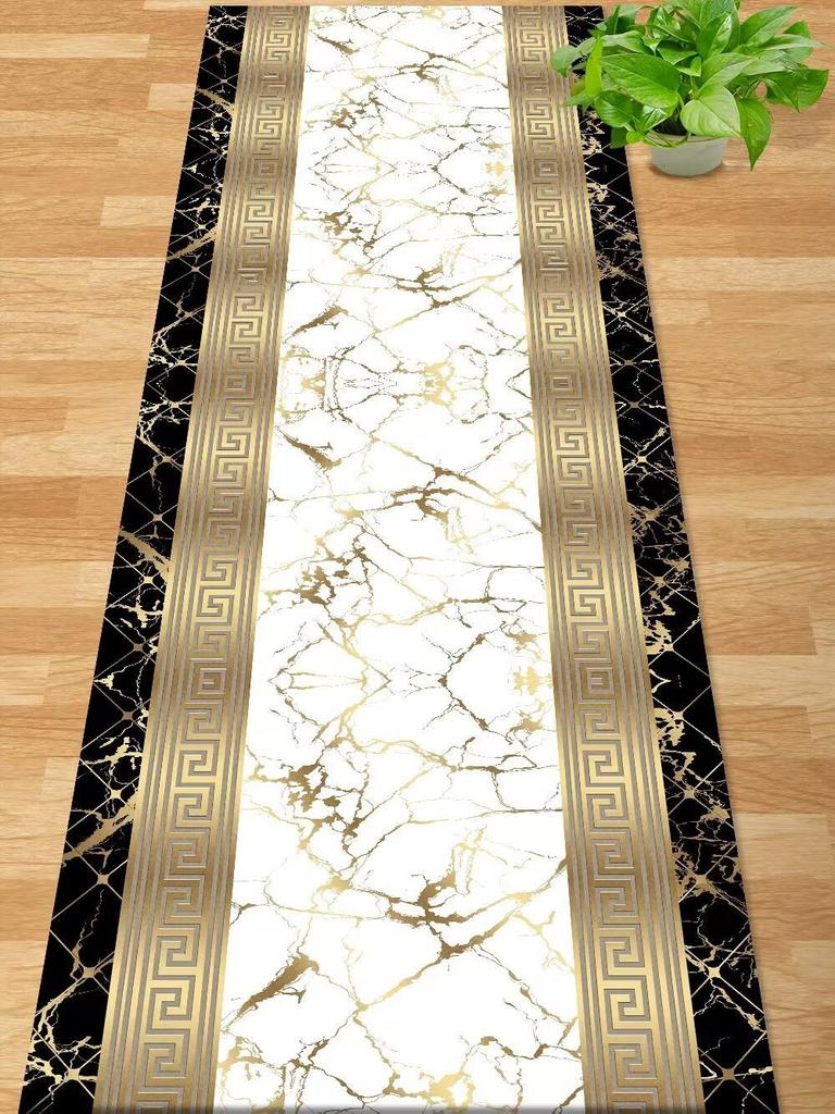 European Style Aisle Walkway Carpet Hallway Decor Area Rug Corridor Long Runner Doorway Floor Mats Non-slip