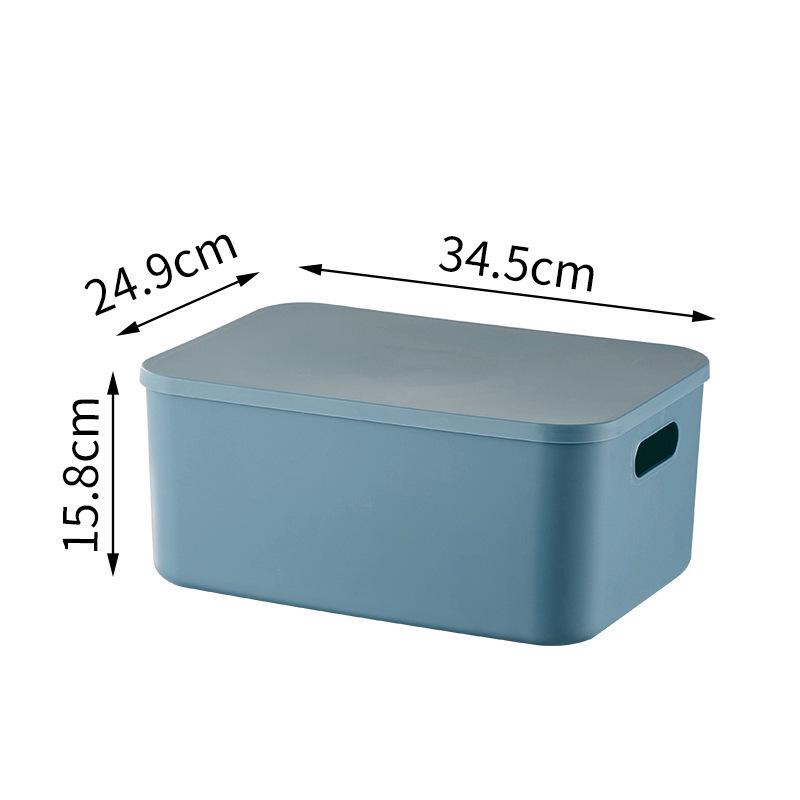 Colored Desktop Storage Box with Lid - Organizer for Socks, Underwear, Snacks, Toys, and Sundries