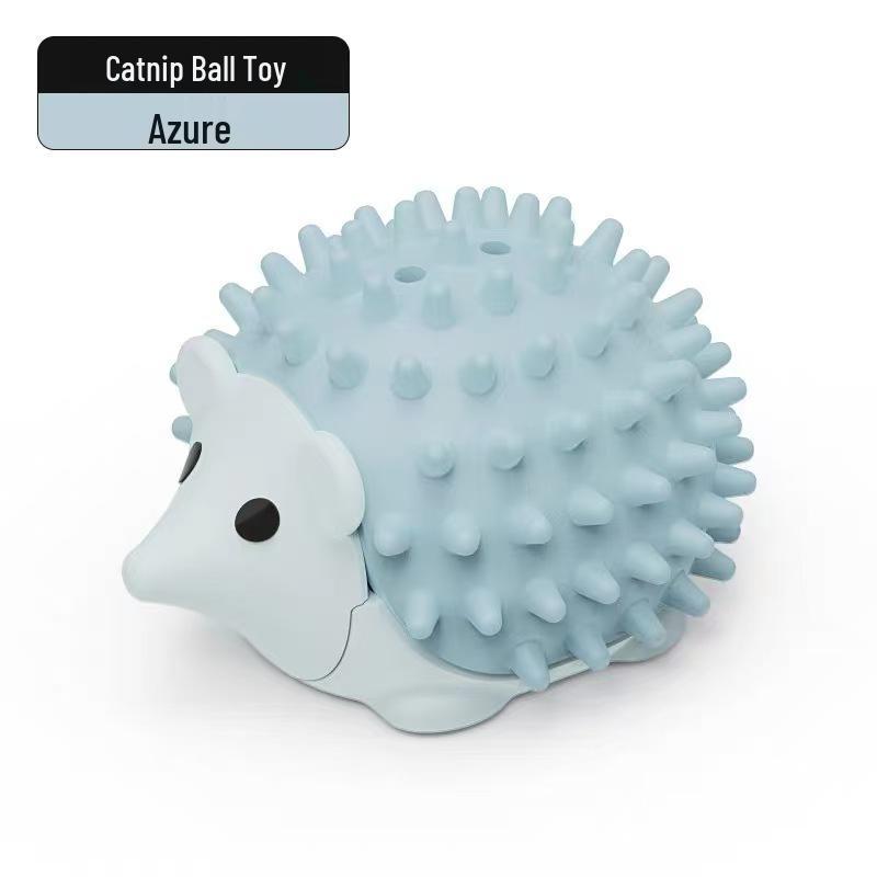 Catnip Hedgehog Toy: Self-Entertainment, Scratch & Itch Relief, Teething Stick & Teeth Cleaning for Cats