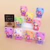 9pcs/Set Flower Cat Doubao Figure Toy Mini Cat Figurine Desktop Decoration Model Ornaments Toys Boys Girls Christmas Gifts