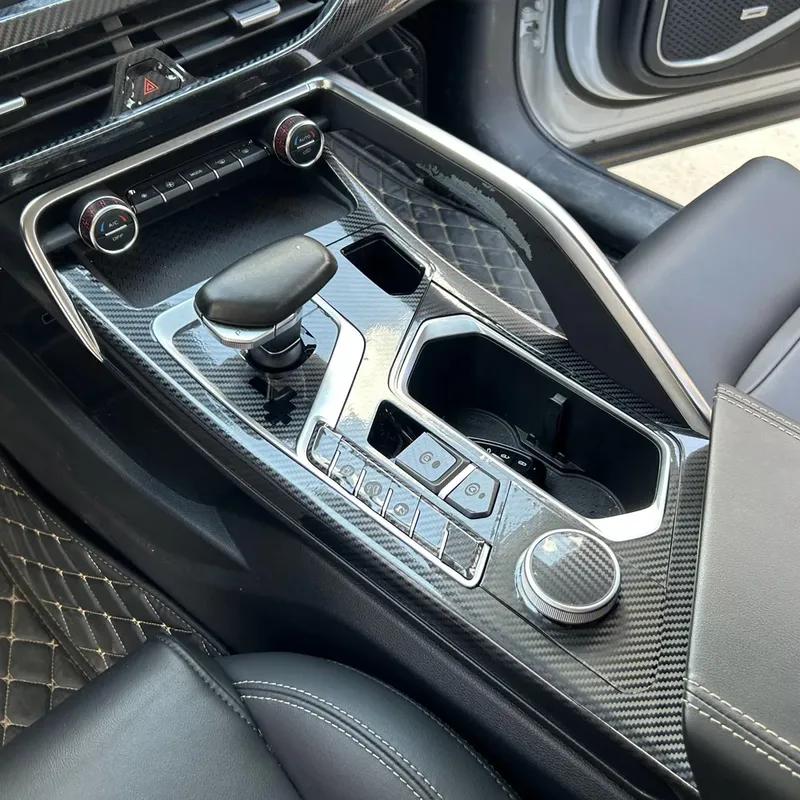 Carbon Fiber For Geely Tugella FY11 - Car Film Interior Sticker Center Console Gear Dashboard Air Door Handle Lift Panel