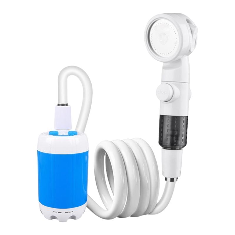 Easy Storage Camping Shower Pump Detachable Hose 4000mAh Battery Regulable Pressure For Travel And Dormitory
