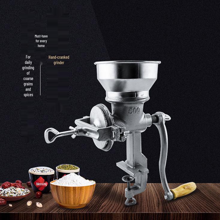 

Manual Hand-Crank Grinder & Mill for Medicinal Materials and Rice
