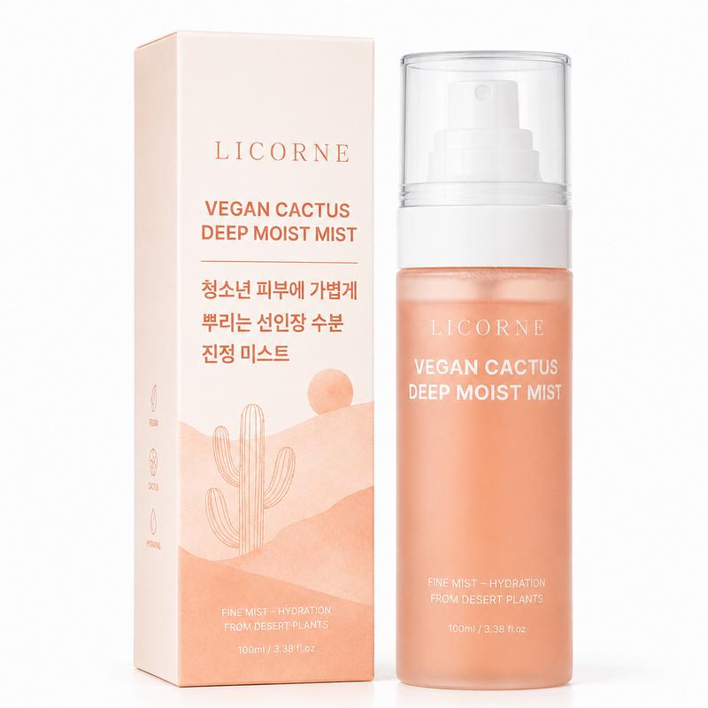 Teenage Acne Mist Cactus Soothing Moisturizing Puberty Face Mist 100ml, 1 Pcs