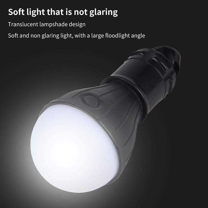 Camping Lantern Outdoor Light Battery Powered Lights Multicolor Waterproof Lighting Mini Portable Led Lamp Bulb Emergency Light