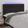 VidaXL LED Headboard Bedroom Furniture Double Bed Accessory Head of Bed Frame Interior Black 3122678