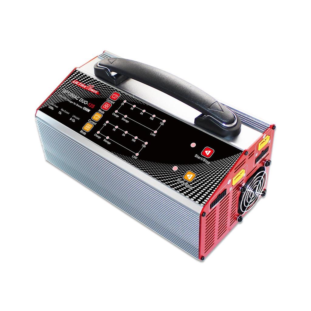 UP1200AC DUO Dual Channel Smart Charger for UAVs/Drones – 2x600W 15A – Supports 6S to 12S LiPo/LiHV Batteries – Fast and Safe Charging