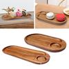 Wooden Tray Dessert Plate Modern Housewarming Gift Dinner Tray Food Tray Food Platter for Home Kitchen Countertop Living Room