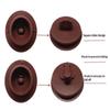 Set da 4 Pezzi Tappetino Pavimento Staccabile a Doppio Strato Clip Antiscivolo Manicotti Universali Morsetti Fissaggio Tappeto Auto Accesso Interno Auto