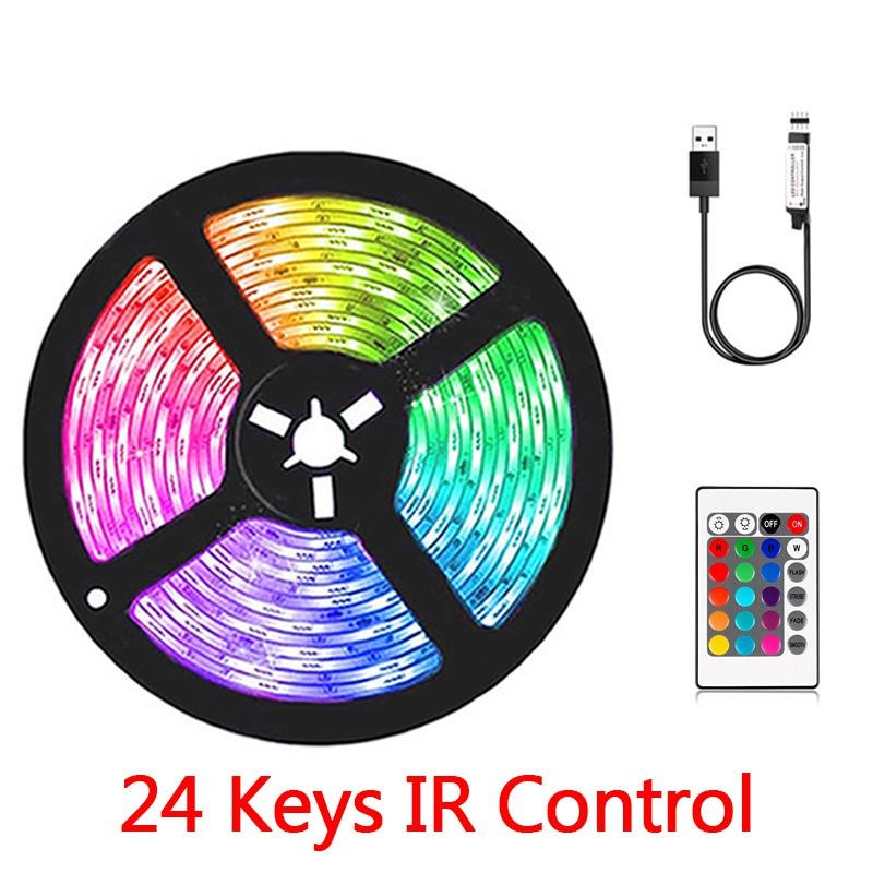 0.5M 1M 2M 3M 4M 5M 10M 20M LED Strip Light RGB 5050 SMD Flexible Tape Diode Light For Christmas Holiday Wedding Birthday Home Bedroom Decor DC5V