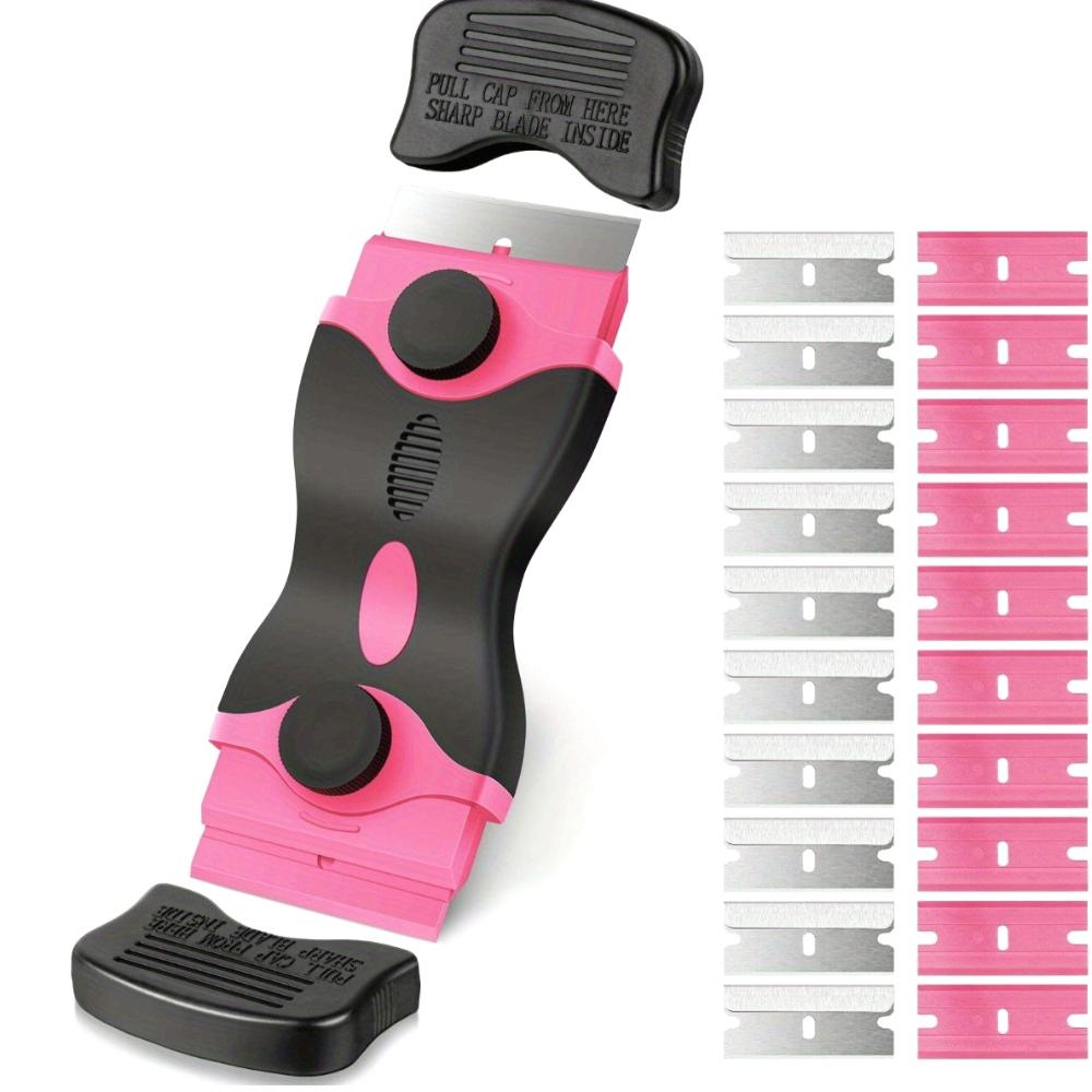 

glue scraper glass scraper,double-headed scraper +10 metal blades +10 plastic blades,car film tool,for windows,stickers, dyeing films,stickers,labels