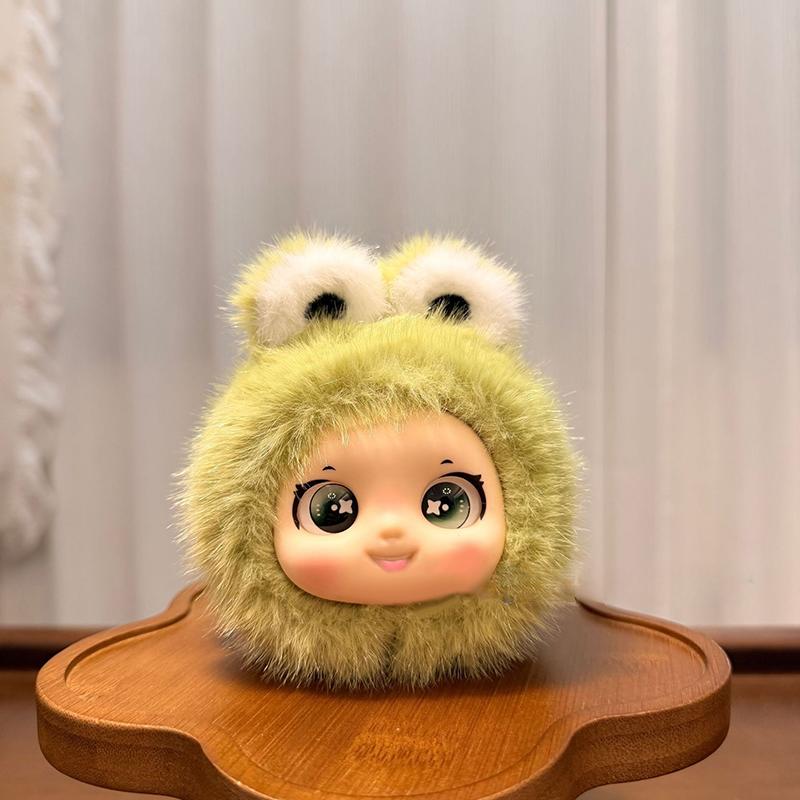 Cute Animal Plush Vinyl Face Doll Series Pendant Keychain Backpack Hangings Decoration Gifts