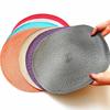 Runde Tischsets Set Geflochtene Kreis-Tischsets Waschbare Tischmatten für Küche Esstisch Gemischte Farbe Rutschfeste Tischsets