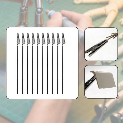 10x Model Painting Alligator Clip Sticks Modeling Tools Clamp Clasps for Photo