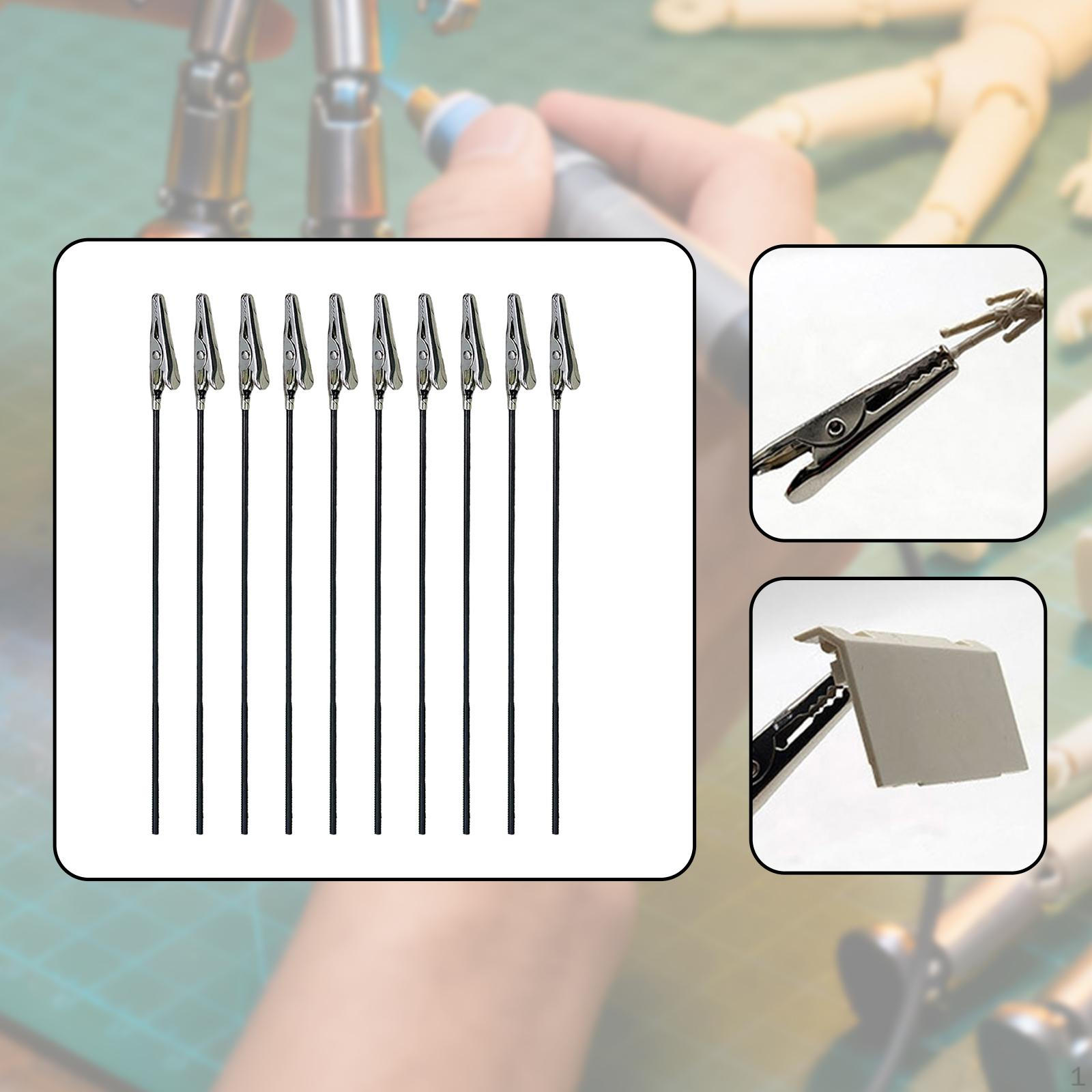 

10x Модельная покраска Палочки-зажимы типа «крокодил» Инструменты для моделирования Зажимы для фото