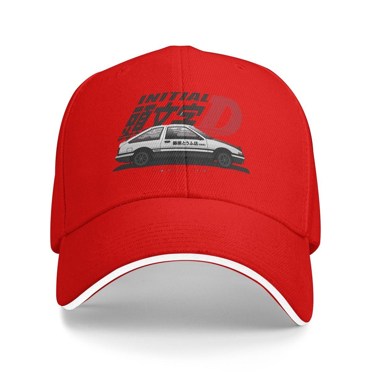 

Аниме Дрифт AE86 Initial D Бейсболки Snapback Кепки-бейсболки Дышащие Повседневные Кепки На Открытом Воздухе Унисекс One Size