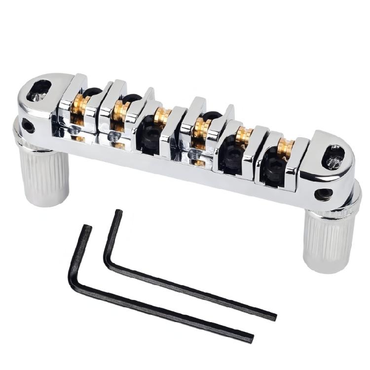 6 String Guitar Bridge Roller Saddles Adjustable Roller Saddles Guitar Bridge Replacement Electric Guitar Bridge