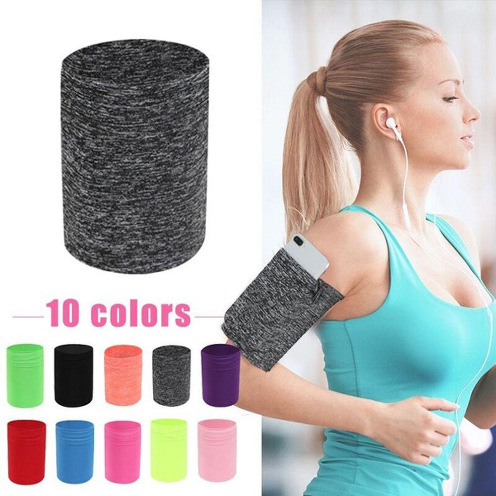 Outdoor Running Elastic Arm Band Cellphone Holder Pouch Wrist Phone Bag Mobile Phone Arm Bag