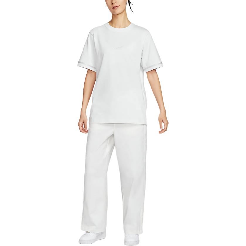 Nike Sportswear Drop Shoulder Sleeve T Shirt Women's Mountain Peak White IB7920-121