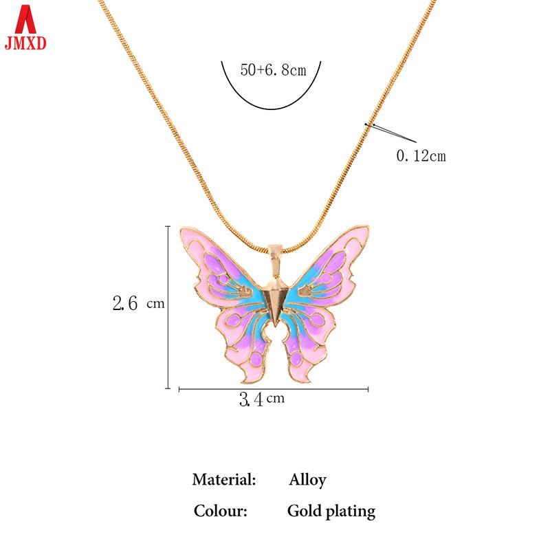 JMXD-Barbie Prinzessin Halskette Perle Öl Schmetterling Prinzessin Kristall Halskette Paar Freundin Schmuck Geschenk Artikel