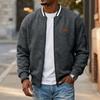 Herren Freizeit Colorblock Jacke mit Stehkragen, Langarm und Taschen