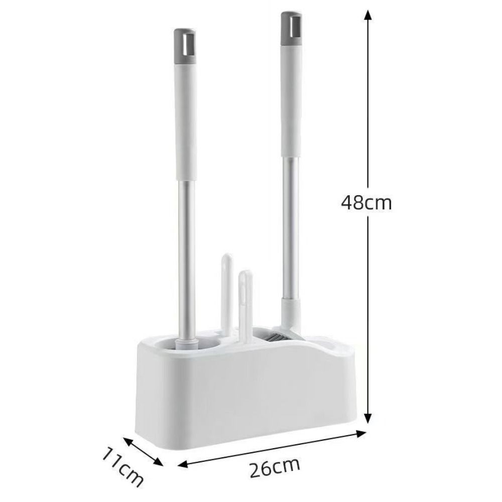 WC štětka s dlouhou rukojetí Nástěnný koupelnový čisticí nástroj Praktický čistič WC Zametací sada
