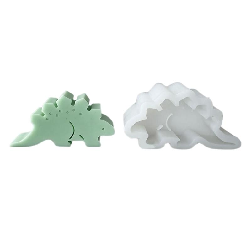 Dinosaur Candle Molds, Animal Theme Resin Molds for DIY Candle Soap Gypsum Ornaments Cake Fondant Decorations Baking