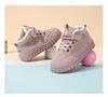 Warrior Kids' Winter Fleece-Lined High-Top Sneakers, 2025 Style - Girls' and Boys' Non-Slip Warm Cotton Shoes