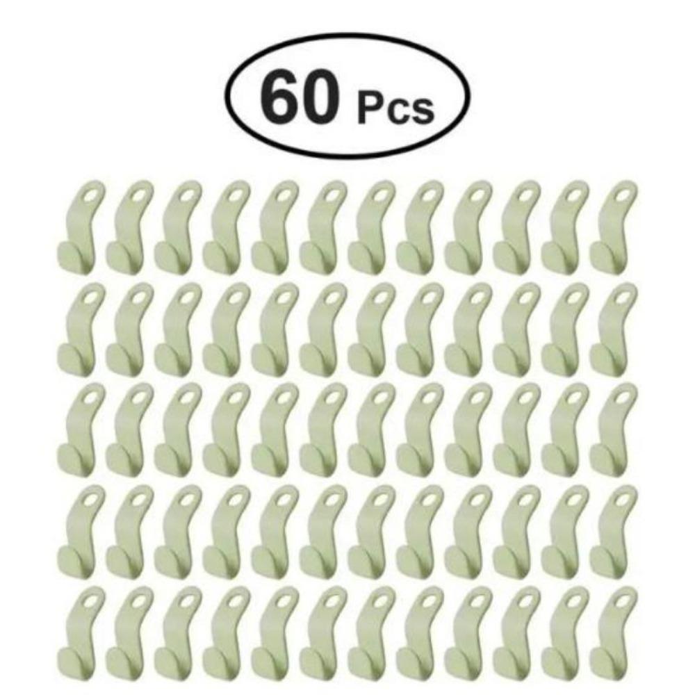 60 Stück Kleiderbügel Platzsparend Schrankverbinder Haken Kaskadierende Kunststoff Garderobe Kleidung Mantel Organizer Ständer Halter