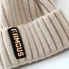 Soft Crochet Knit Beanie Winter Hat for Men Women Unisex Warm Solid Color Cold Cap Fashion Accessory