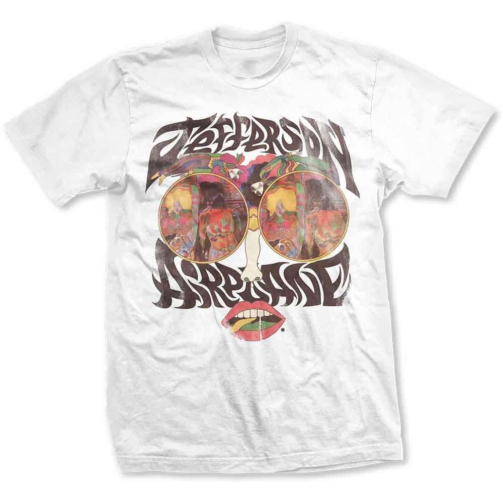 Jefferson Airplane T Shirt Lips Vintage Logo Official Mens White S XL