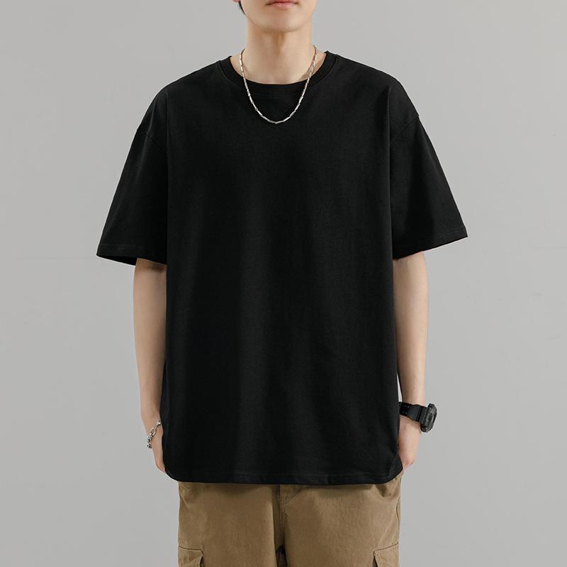 Men Oversized Short Sleeve T Shirt Casual Loose Fit Basic Summer Top