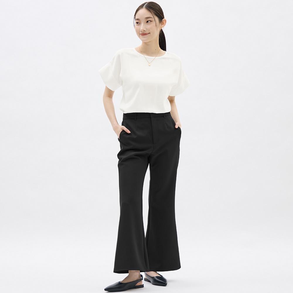 

Брюки-клеш стрейч GU by Uniqlo B+EC, укороченные