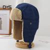 Unisex Winter Hat Thickened Fleece Lined Ear Protection Windoroof Buckle Fasten Heat Retention Outdoor Skiing Skating Snowboarding Lei Feng Hat