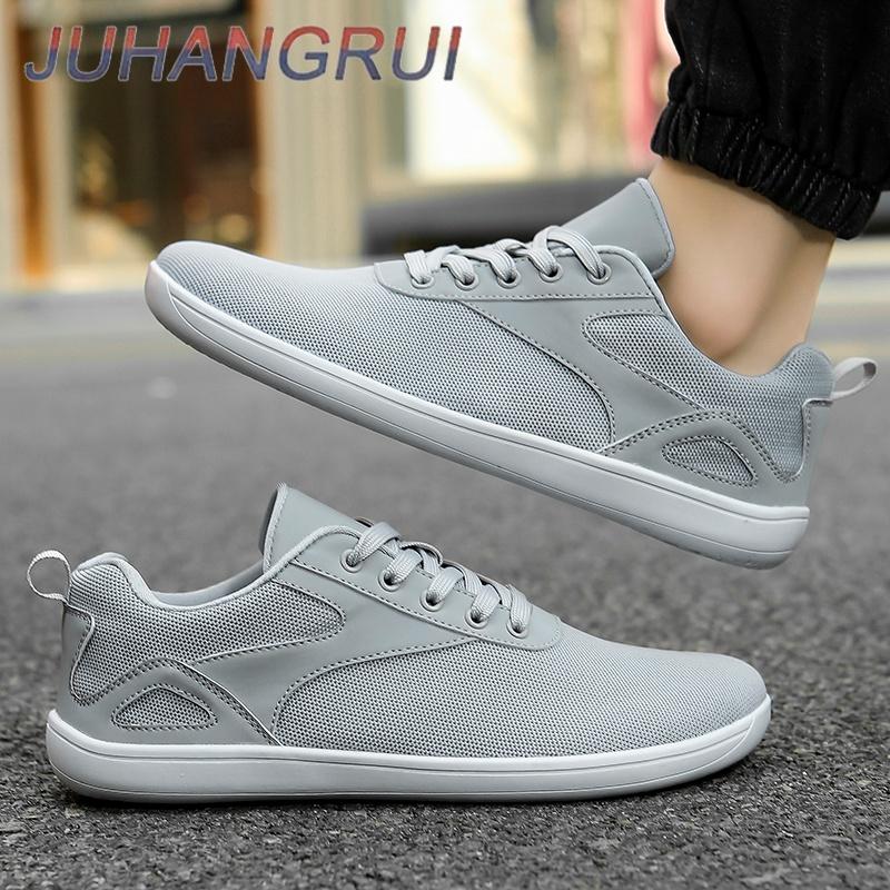 Unisex Wide-toed Casual Barefoot Shoes Outdoor Running Shoes Breathable Mesh Walking  Shoes Rubber Sole Comfortable Large Size