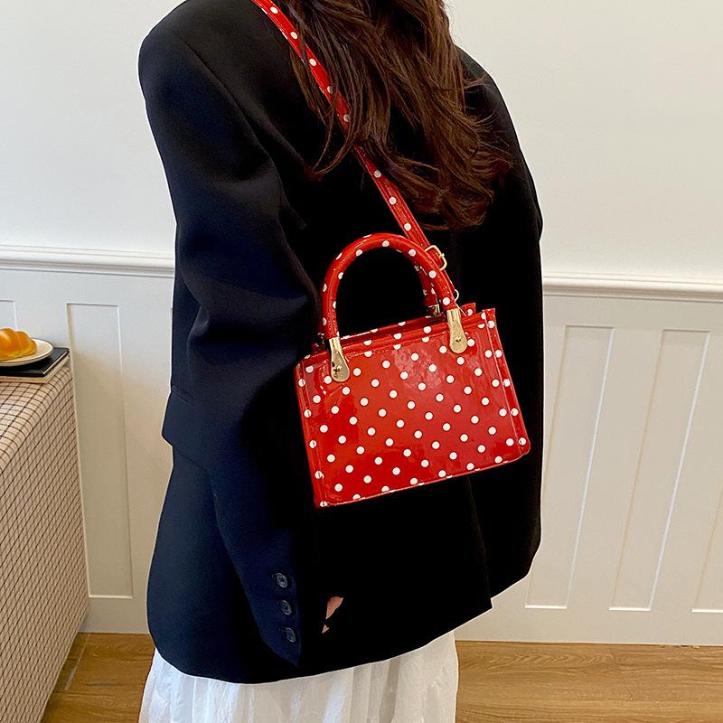 Fashion Polka Dot Small Square Crossbody Bag For Women Casual Daily Commute Shoulder Bag