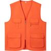 Gilet da Lavoro Rosso Personalizzato con Logo per Promozione di Squadra e Pubblicità
