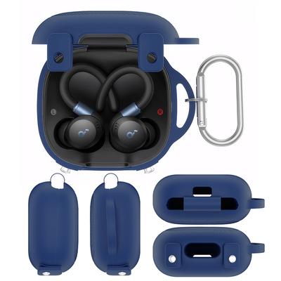 Étui en Silicone pour Écouteurs Housse Anti-Choc Protection Intégrale Design avec Logo Visible pour Étui de Chargement Anker SoundCore Sport X20