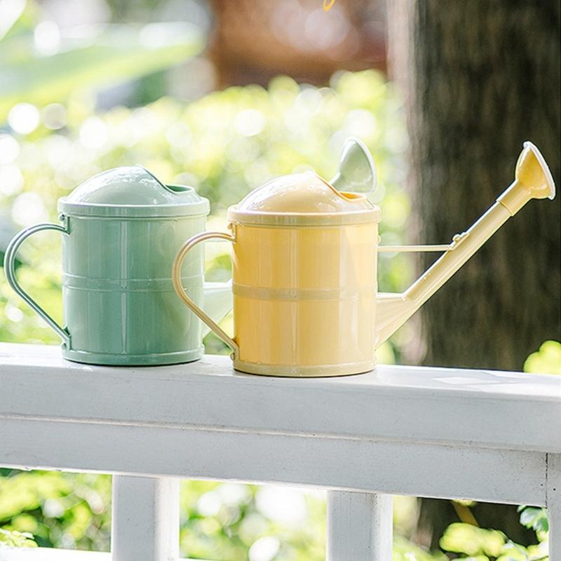 1.5L Capacity Ergonomic Handle Watering Pot Can Long Short Spout Detachable Sprinkler Head Easy Carry Design For Garden