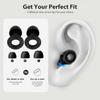 אטמי אוזניים מסיליקון חסיני רעש, אטמי אוזניים להפחתת רעש, מתאימים לשינה, נחירות, אנשים רגישים לרעש, מתנה, קו לאטמי אוזניים