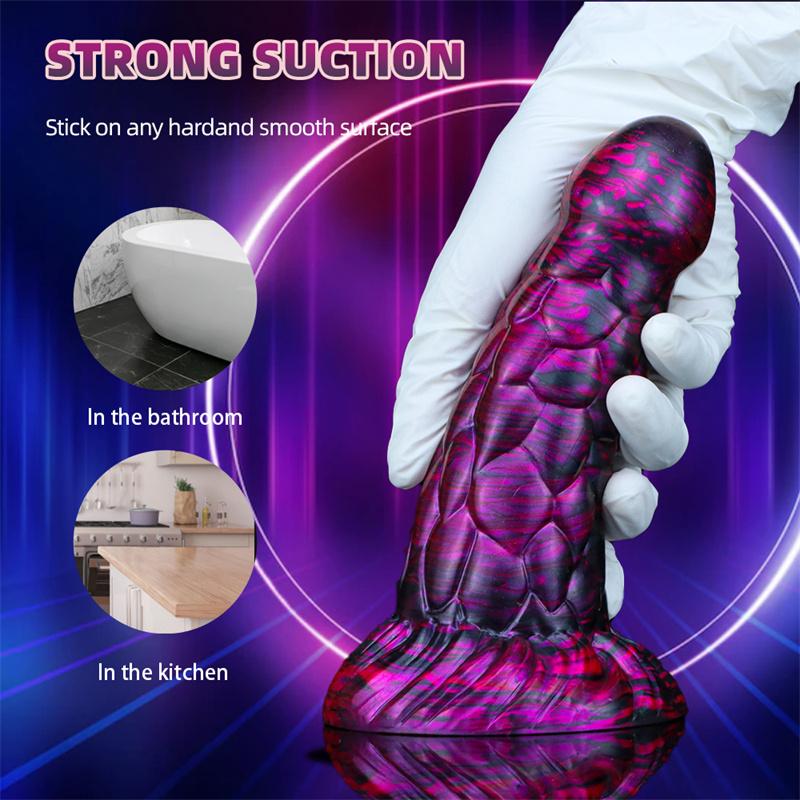 Feilong Mixed Color Liquid Silicone Big Penis Simulation Rear Court Anal Plug Dildo Adult Products