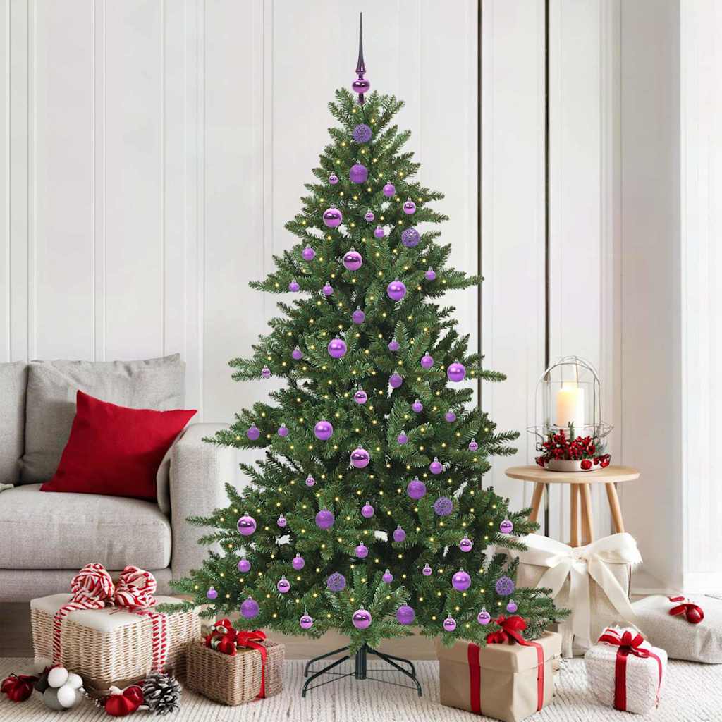 Artificial Foldable Christmas Tree Green 180 Cm PVC and Steel