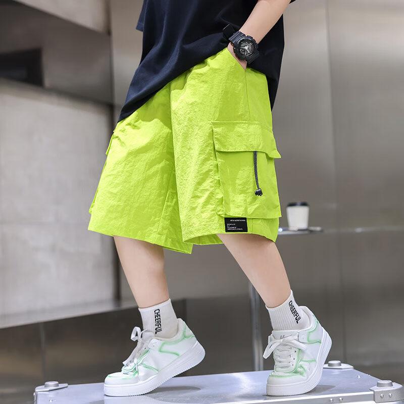 Moonkids Boys  Ice Silk Casual Cargo Shorts 170cm